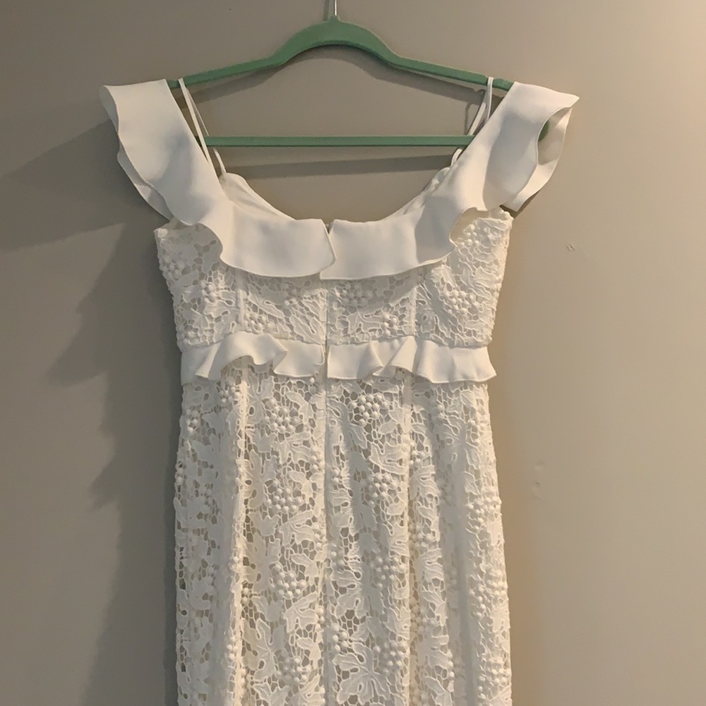 Rachel Zoe Ivory Chloe Lace Mermaid Gown Dress - 0 - Picture 14 of 14